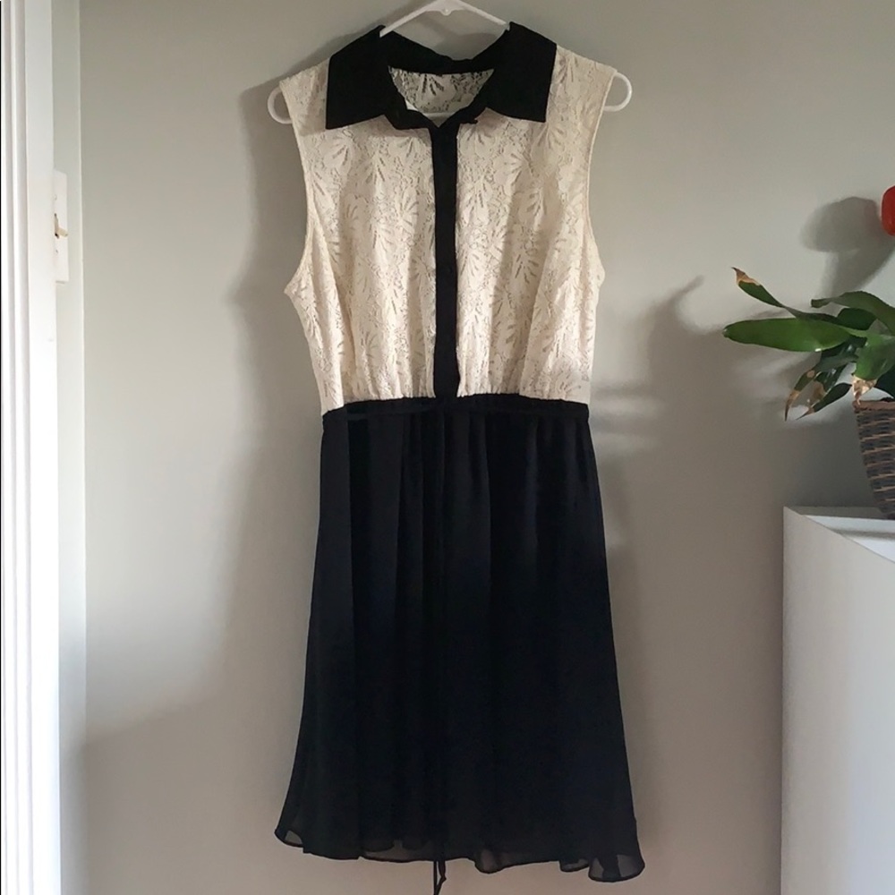 Formal Lace Collared Dress